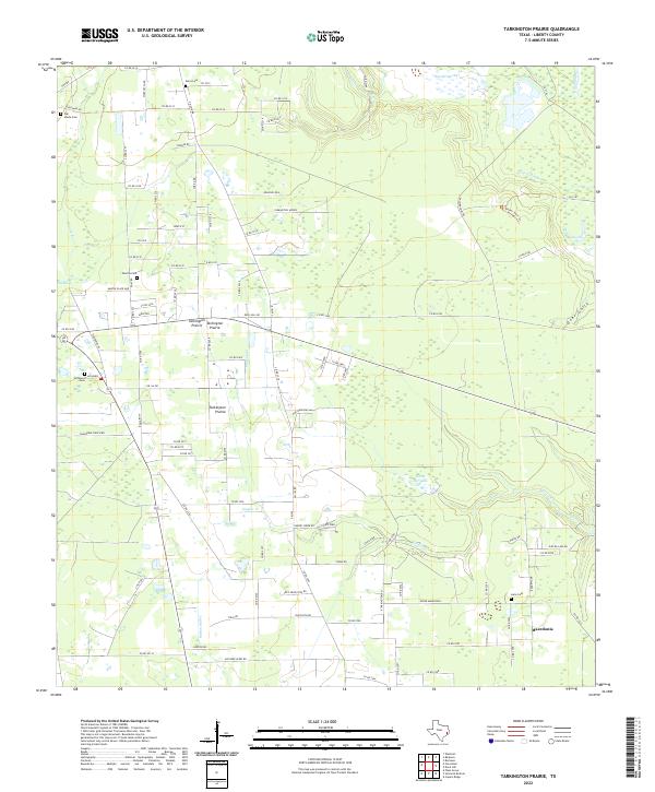 Tarkington Prairie 2022 topographic map thumbnail