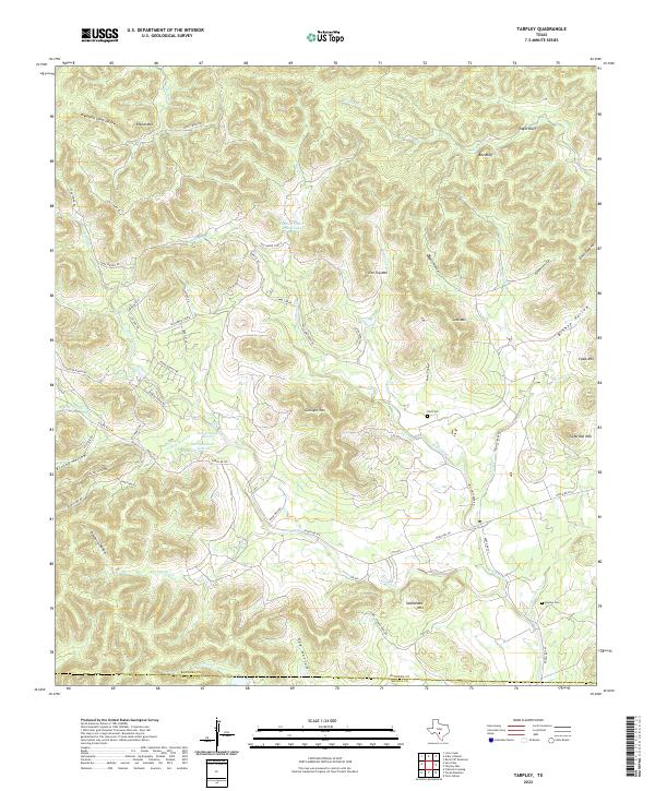 Tarpley 2022 topographic map thumbnail