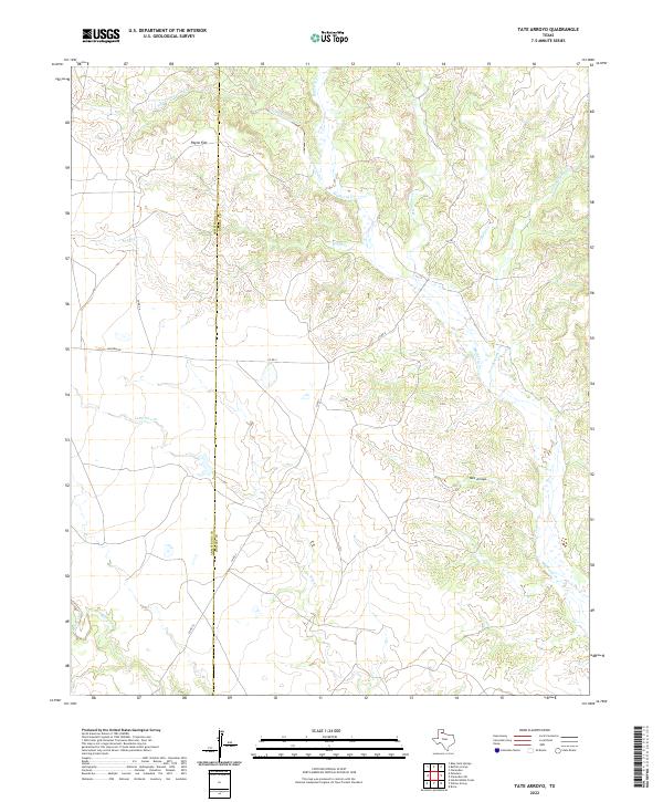 Tate Arroyo 2022 topographic map thumbnail