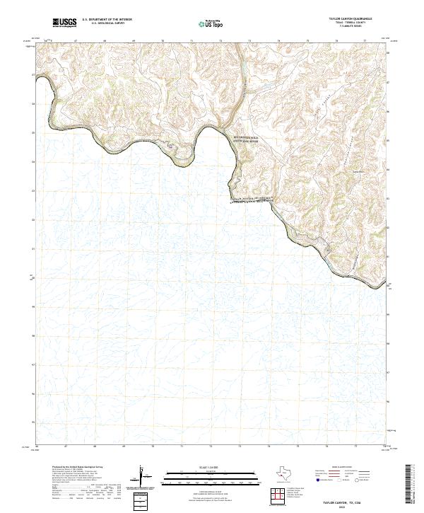 Taylor Canyon 2022 topographic map thumbnail