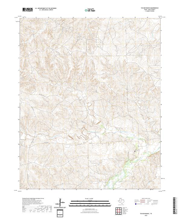 Taylor Ranch topographic map thumbnail