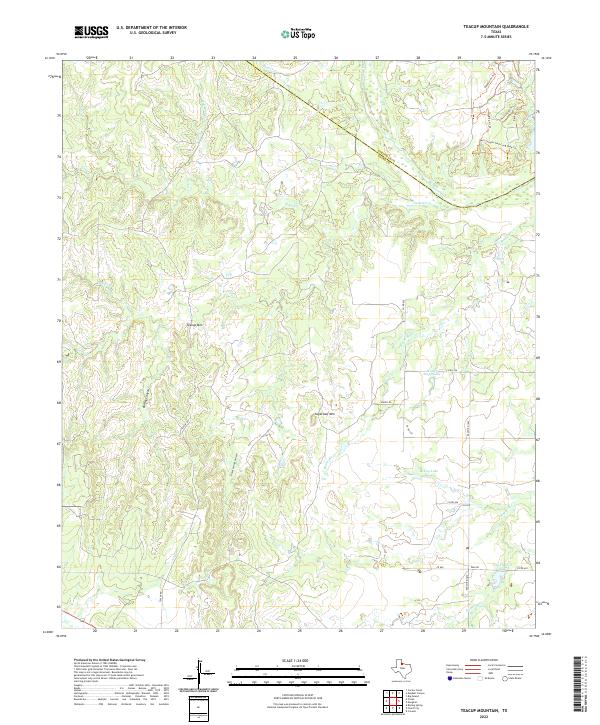 Teacup Mountain 2022 topographic map thumbnail