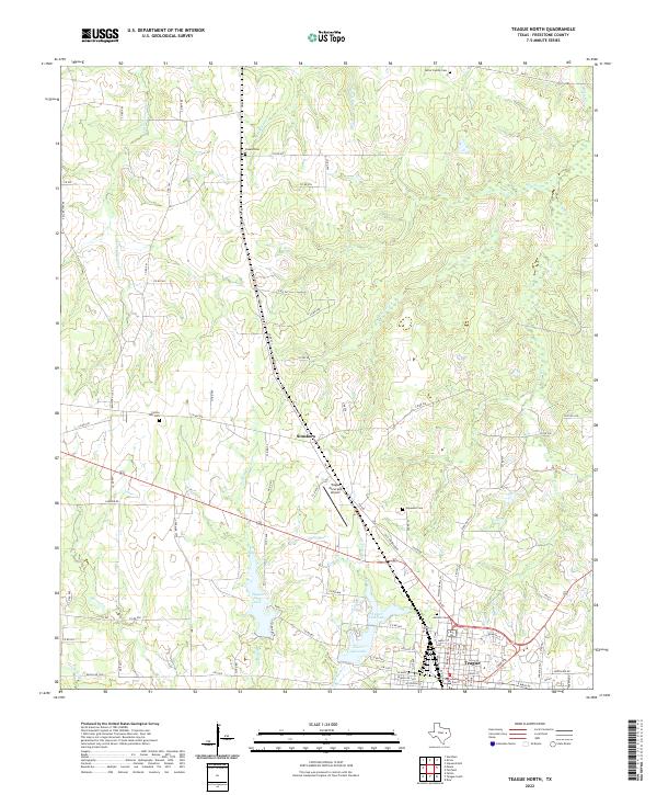 Teague North topographic map thumbnail