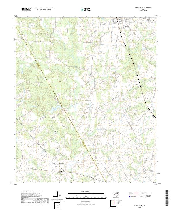 Teague South 2022 topographic map thumbnail