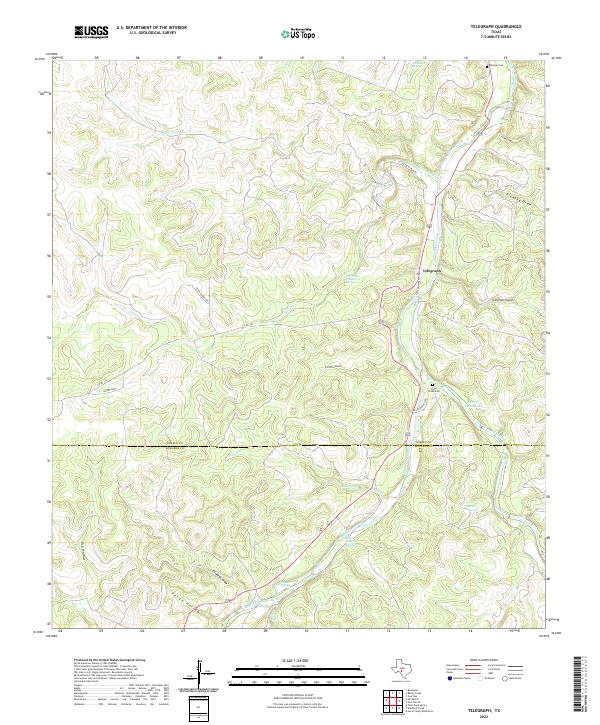 Telegraph 2022 topographic map thumbnail