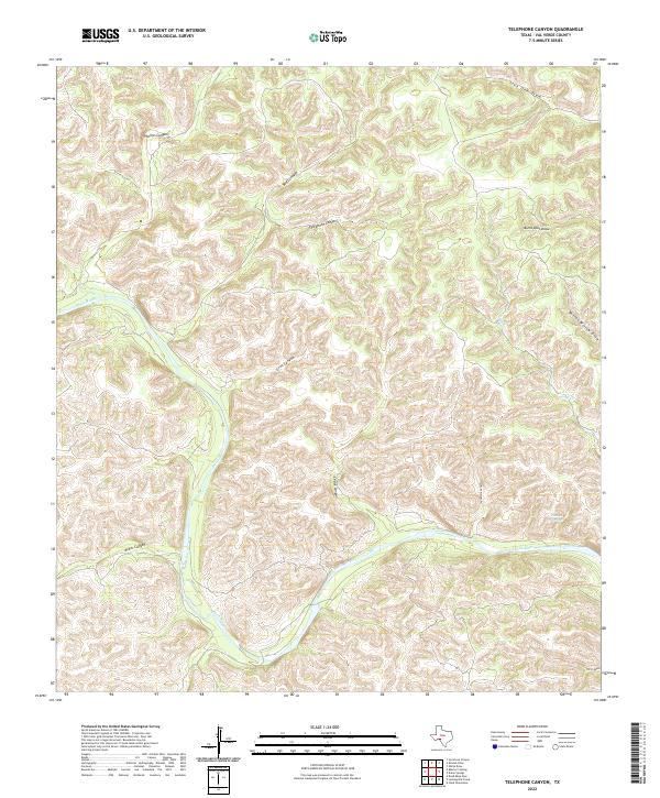 Telephone Canyon 2022 topographic map thumbnail