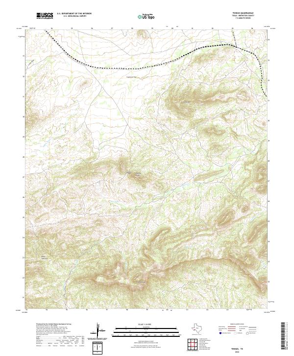 Tesnus topographic map thumbnail