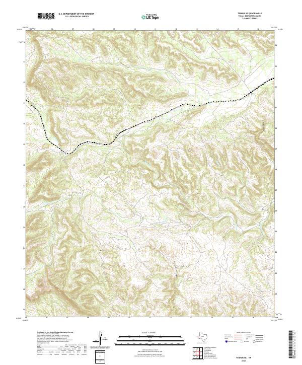 Tesnus SE topographic map thumbnail