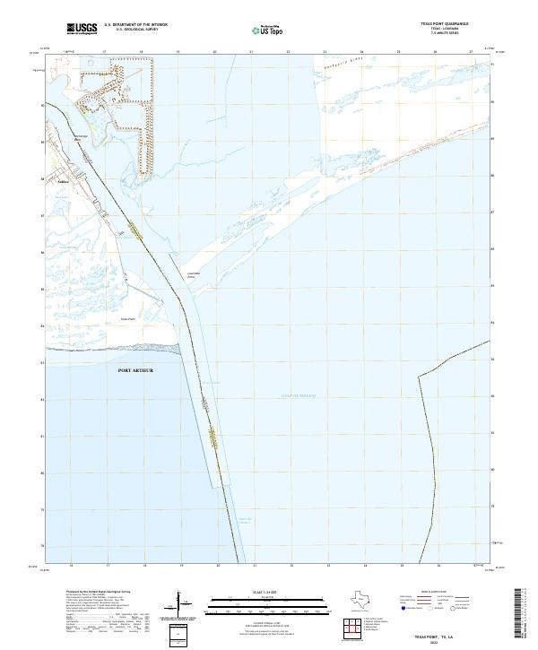 Texas Point 2022 topographic map thumbnail