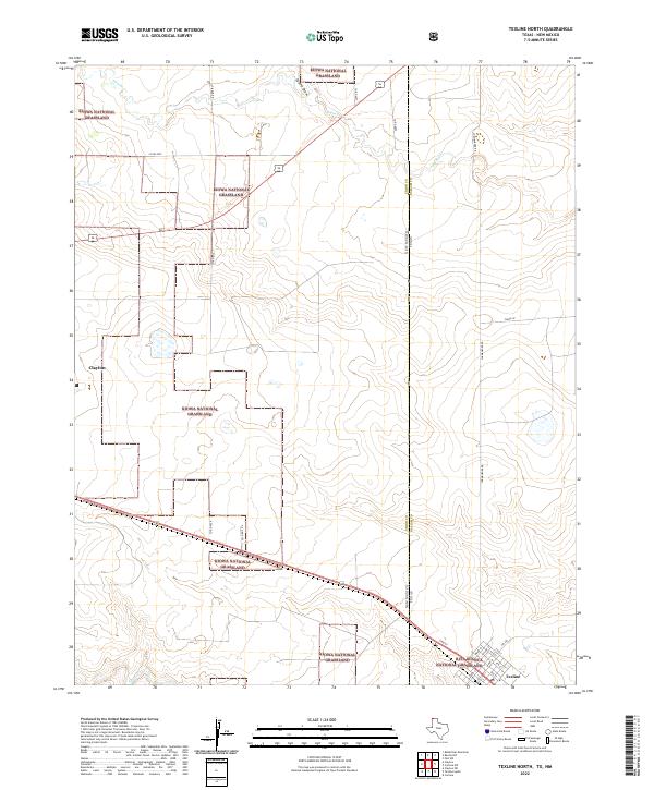Texline North topographic map thumbnail