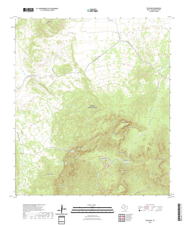 The Basin 2022 topographic map thumbnail