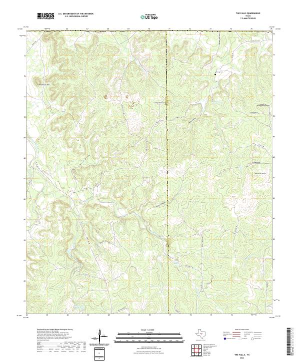 The Falls 2022 topographic map thumbnail