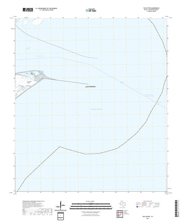 The Jetties 2022 topographic map thumbnail
