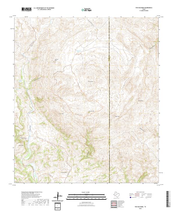 The Solitario topographic map thumbnail