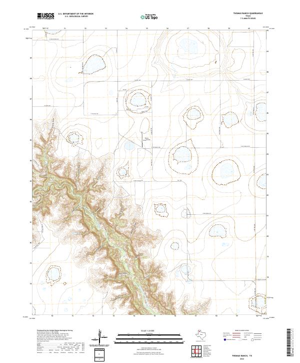 Thomas Ranch 2022 topographic map thumbnail