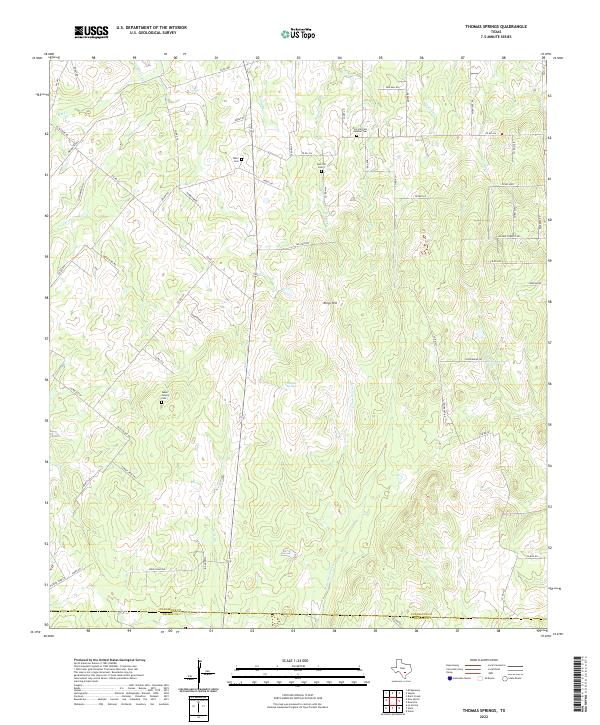 Thomas Springs 2022 topographic map thumbnail
