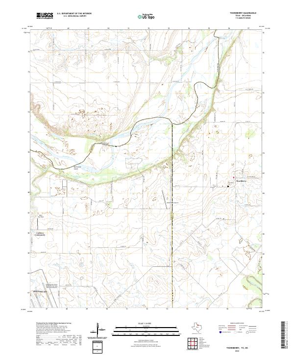 Thornberry 2022 topographic map thumbnail
