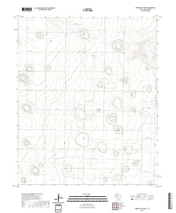Three Way School topographic map thumbnail