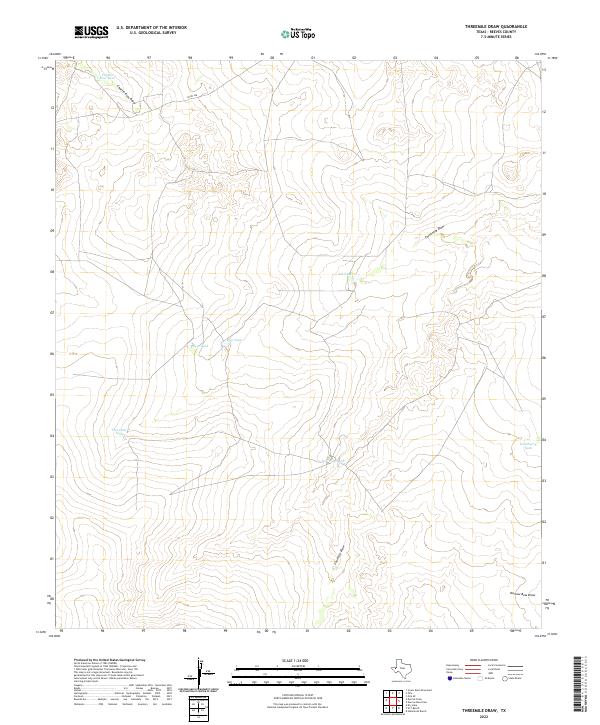 Threemile Draw 2022 topographic map thumbnail