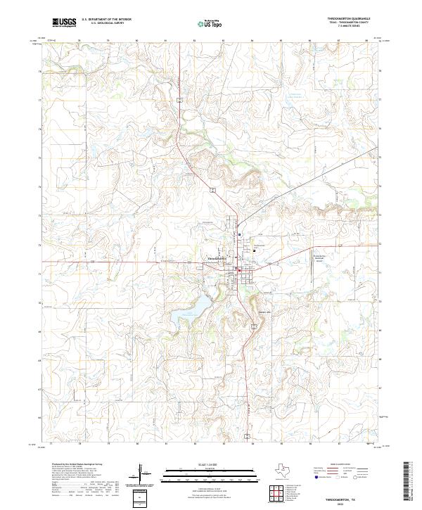 Throckmorton 2022 topographic map thumbnail