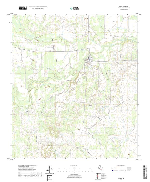 Tilden 2022 topographic map thumbnail