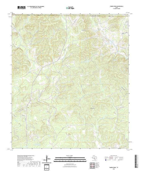 Timber Creek 2022 topographic map thumbnail