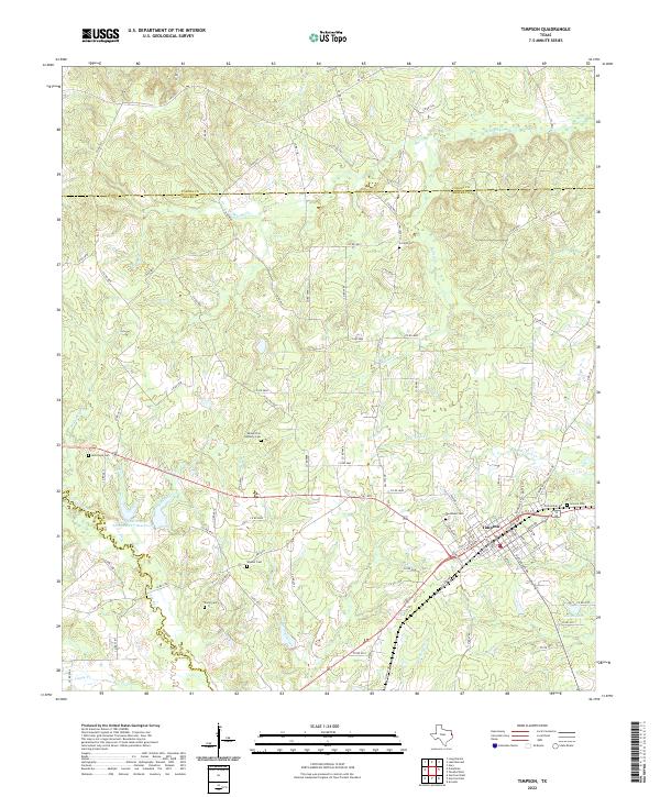Timpson 2022 topographic map thumbnail