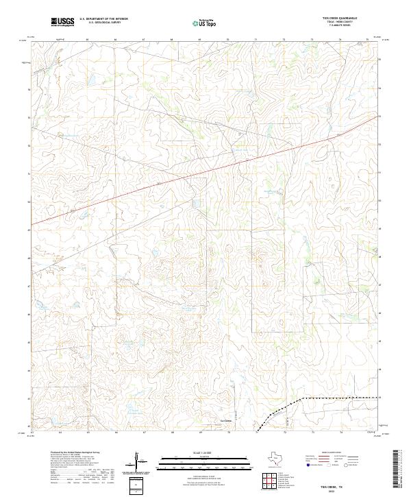 Tios Creek topographic map thumbnail
