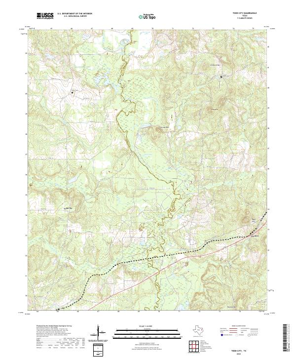 Todd City 2022 topographic map thumbnail