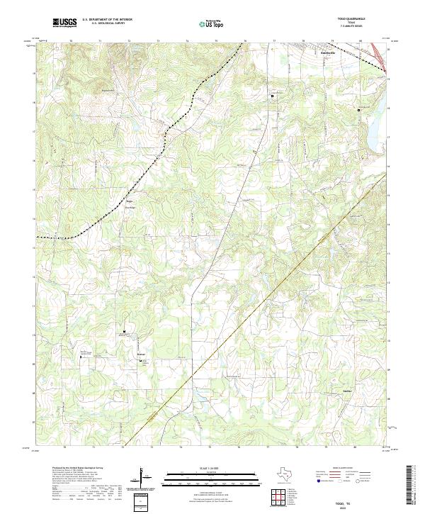 Togo topographic map thumbnail