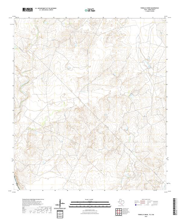 Tordillo Creek topographic map thumbnail
