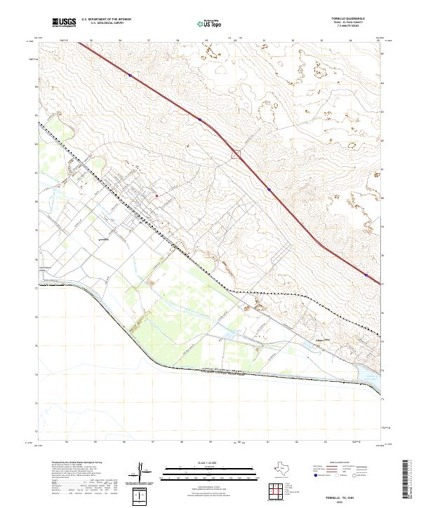 Tornillo 2022 topographic map thumbnail