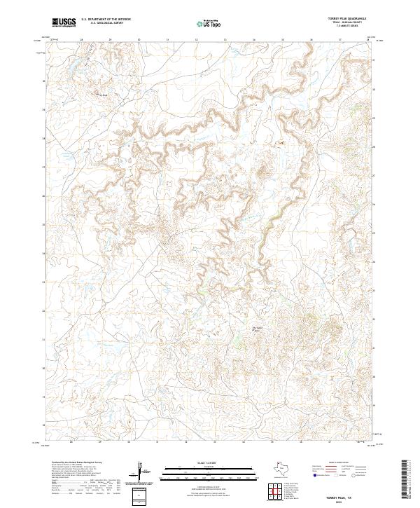 Torrey Peak 2022 topographic map thumbnail