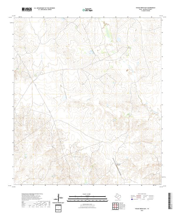Tovar Creek East topographic map thumbnail