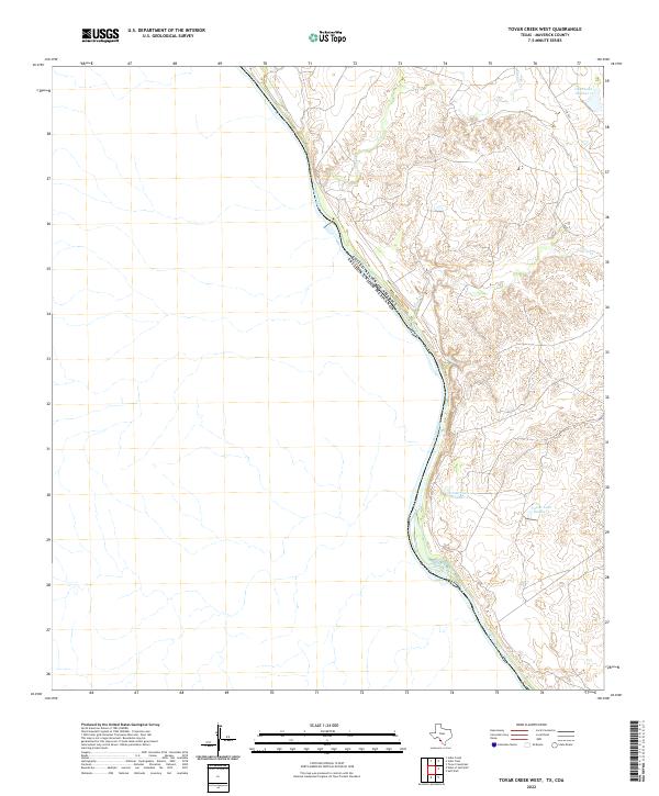 Tovar Creek West topographic map thumbnail