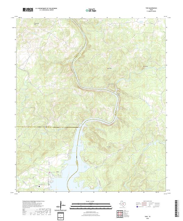 Tow 2022 topographic map thumbnail