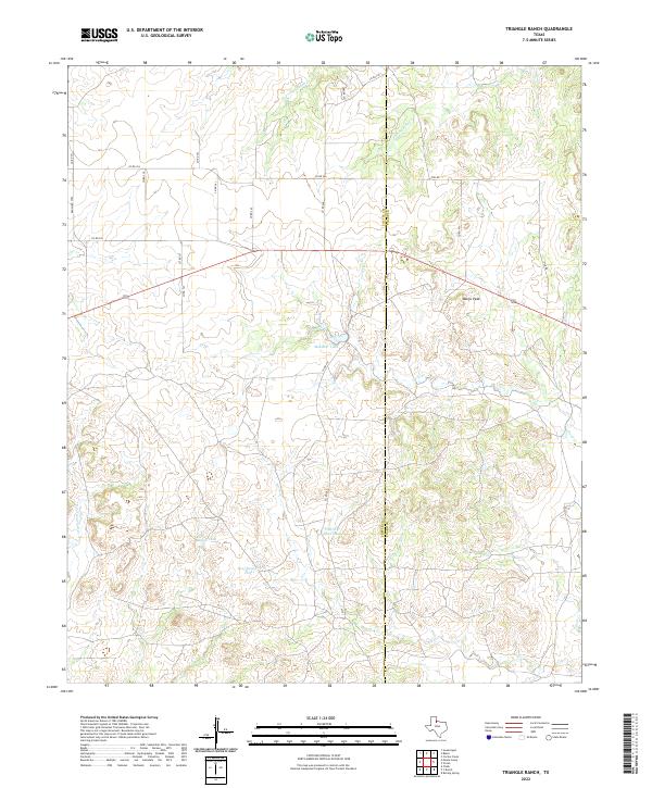 Triangle Ranch 2022 topographic map thumbnail