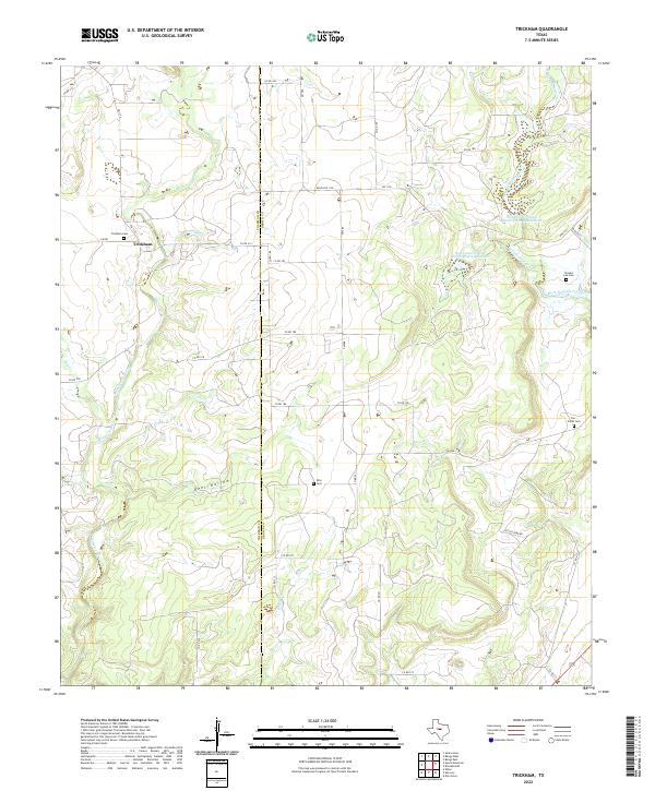 Trickham 2022 topographic map thumbnail