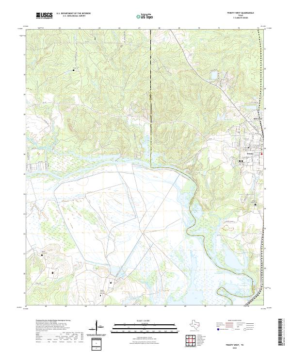 Trinity West 2022 topographic map thumbnail