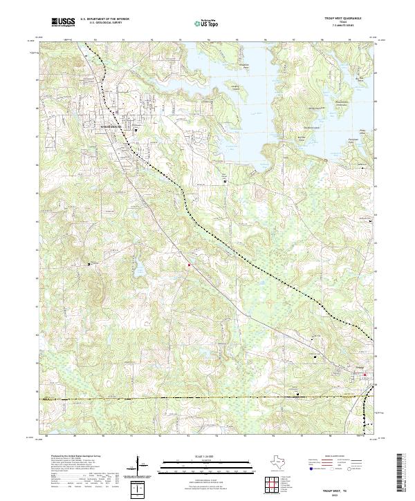 Troup West 2022 topographic map thumbnail