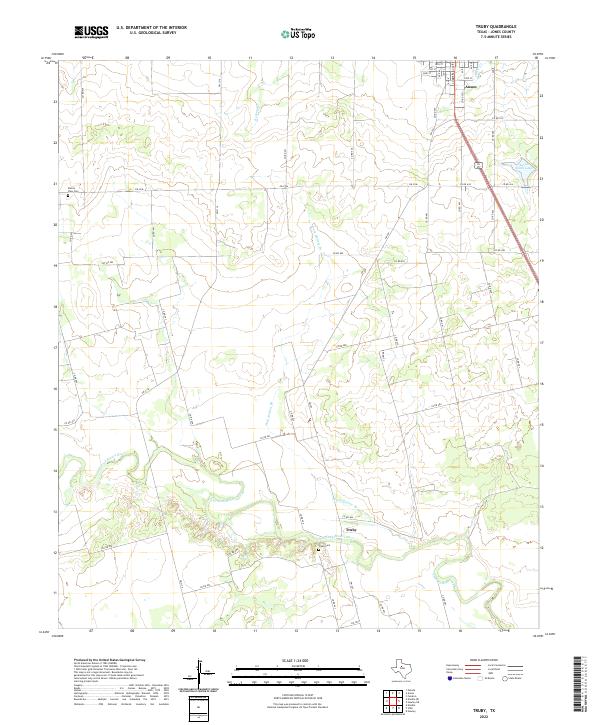 Truby 2022 topographic map thumbnail