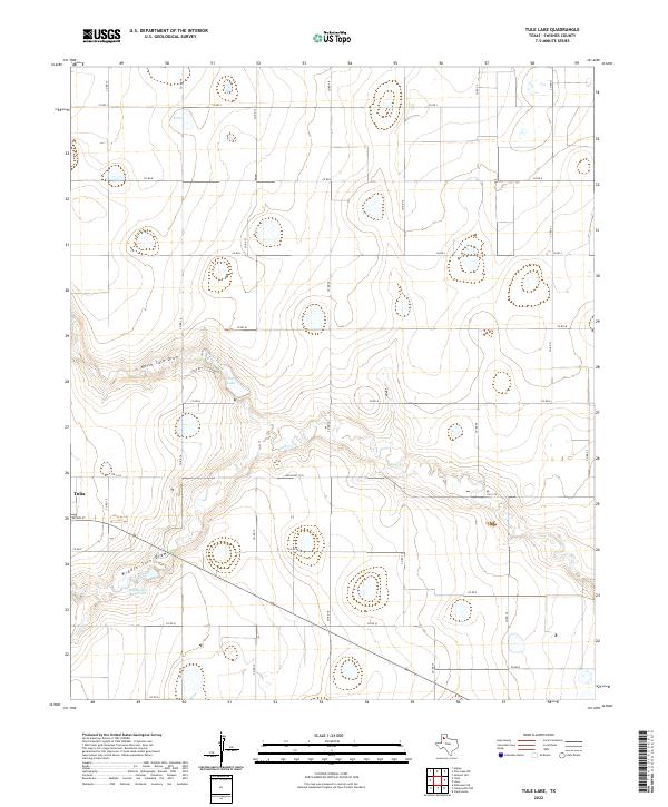 Tule Lake 2022 topographic map thumbnail