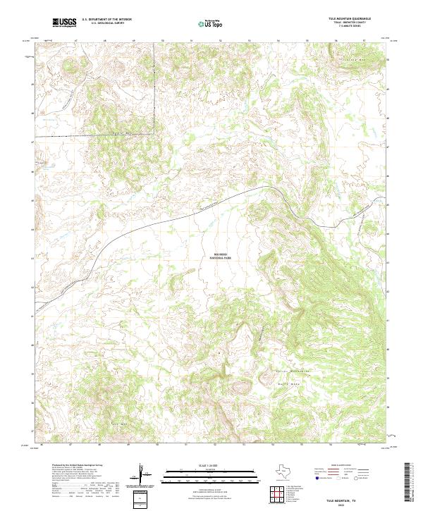 Tule Mountain 2022 topographic map thumbnail