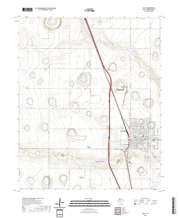 Tulia 2022 topographic map thumbnail