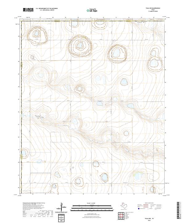 Tulia NW 2022 topographic map thumbnail