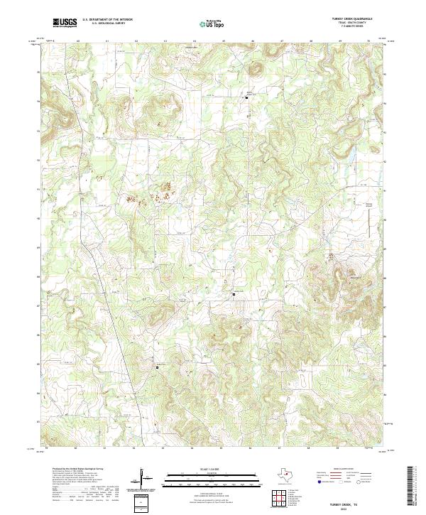 Turkey Creek 2022 topographic map thumbnail