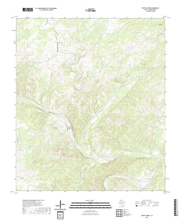 Turtle Creek 2022 topographic map thumbnail
