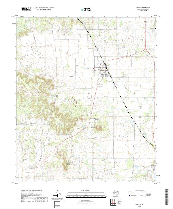 Tuscola 2022 topographic map thumbnail