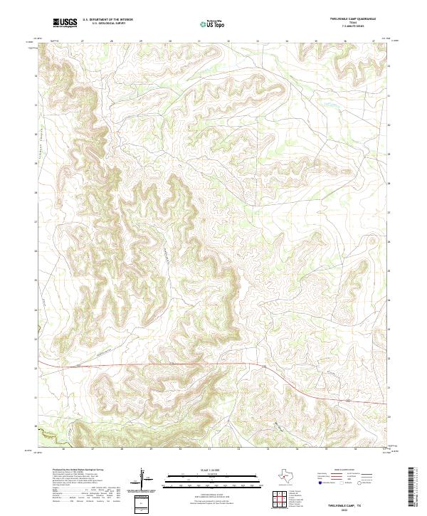 Twelvemile Camp topographic map thumbnail