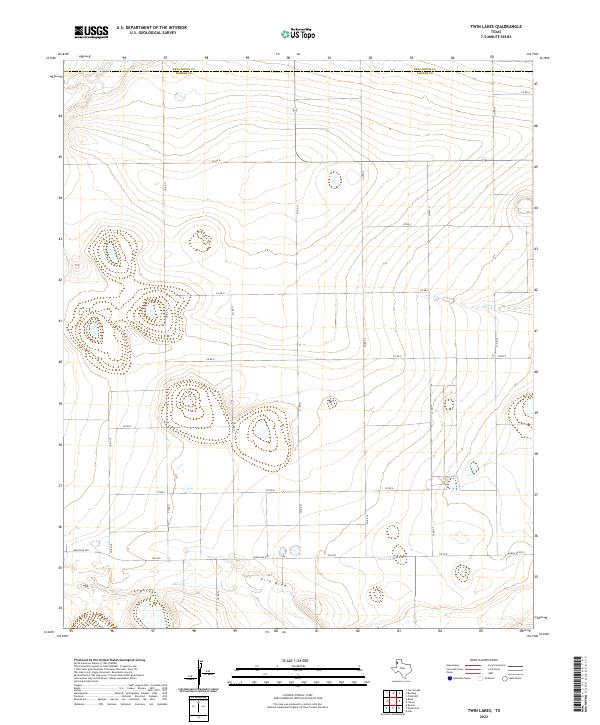 Twin Lakes 2022 topographic map thumbnail